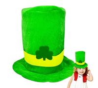 Green Top Hat, St Patrick Hat | Irish Party Costume Accessory Hat - St Patrick's Day Costume Accessory Leprechaun Top Hat for St Patrick Christmas