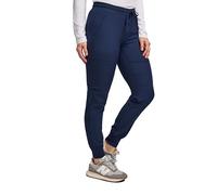 Green Town Scrubs for Women - Jogger Scrub Pant with Glitter, Yoga Waistband, 4 Pockets, Stretch Fabric, Easy Care, Navy/Indigo, XXXL