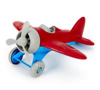 Green Toys Airplane, Red | Made in the USA from 100% Recycled Plastic, No BPA, Phthalates or PVC, Encourages Creative & Imaginative Play