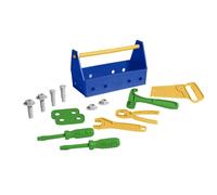 Bigjigs Toys Green Toys 15 Piece Tool Set - Blue, Blue