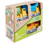 Green Toys Construction Vehicle Including Shovel, Dumper, Mixer, 1 Character - 3 Pack - 4C