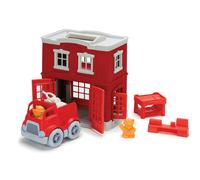 Green Toys Fire Station Playset - Made From 100% Recycled Plastic