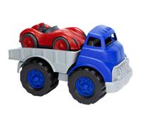 Green Toys Flatbed Truck Vehicle with Race Car BPA Free 100% Recycled