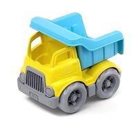 Green Toys OceanBound Dumper - Blue/Yellow Dump Truck, Construction Toy Trucks For Children, Kids Play Vehicles, Eco Friendly, Recycled From Ocean Bound Plastic, Age 3 Years Old +