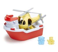 Green Toys Rescue Boat with Helicopter