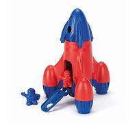Green Toys Rocket with 2 Astronauts Toy Vehicle Playset, Blue/Red | Made in the USA from 100% Recycled Plastic, No BPA, Phthalates or PVC, Encourages Creative & Imaginative Play