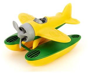 Green Toys Seaplane, Yellow | Made in the USA from 100% Recycled Plastic, No BPA, Phthalates or PVC, Encourages Creative & Imaginative Play