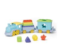 Bigjigs Toys Green Toys Stack & Sort Train, Blue