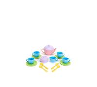 Bigjigs Toys Green Toys 17 Piece Tea Set With Pink Teapot, Pink