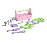 Bigjigs Toys Green Toys 15 Piece Tool Set - Pink, Pink