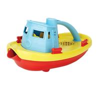 Green Toys Colourful Tugboat Bath Toy with Handle - Water Toys ideal for Babies and Toddlers