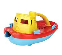 Green Toys Tugboat (Yellow Handle) - Bath and Water Toys, Multicolor, 11 cm, 1 Count (Pack of 1)