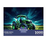 Green Tractor Night Field Thick Cardboard Pieces Excellent for Training Memory, Concentration And Logical Thought Process 38x26cm/1000pcs