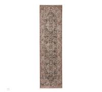 Green Traditional Abstract Bordered 10mm Thick Stain-Resistant Rug For Bedroom, Living Room, Dining Room-60Cm X 230Cm (Runner)