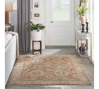 Green Traditional Bordered Geometric Easy To Clean Rug For Dining Room Bed Room And Living Room-119Cm X 180Cm