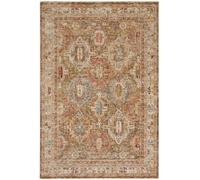 Green Traditional Rug, Bordered Geometric Anti-Shed Rug, 5mm Thickness Abstract Luxurious Rug For Bedroom-69Cm X 310Cm (Runner)