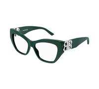 Green Transparent Eyeglasses Bb0312O Style - female - Balenciaga - Glasses - Green - 53 MM - Accessories 53 MM