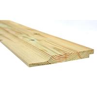 Green Treated Timber Shiplap Cladding Weatherboard 15 x 120mm Finished Size Pack of 8 (1.8m)
