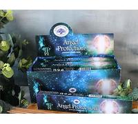 Green Tree Angel Protection - Premium Masala Incense Sticks | 3 Pack Set with JRose Burner | Spiritual Cleansing & Guardian Energy