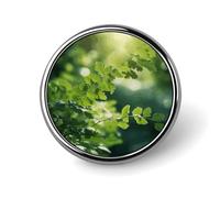 Green Tree Background Button Pin Personalized Metal Lapel Pins Badges Classic Round Brooch Pin Novelty Unique Enamel Pins Cute Funny Pinback Button Badge for Jackets Backpacks Bags Coat