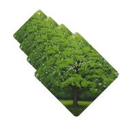 Green Tree Car Air Fresheners Cards Set of 4 Pieces Personalized Car Fresheners Gifts for Men Women Auto Aromatherapy Tablets Hanging Scented Cards for Wardrobe Bathroom