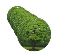 Green Tree Car Air Fresheners Cards Set of 4 Pieces Personalized Car Fresheners Gifts for Men Women Auto Aromatherapy Tablets Hanging Scented Cards for Wardrobe Bathroom