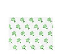 Vegware Green Tree Greaseproof Sheets 350 x 225mm - 1x1000
