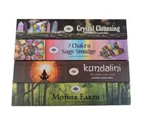 Green Tree Incense Sticks Pack of 4 - 7 Chakra Sage Smudge, Crystal Cleansing & Mother Earth with JRose Incense Burner - Natural Aromatherapy Fragrance for Meditation, Yoga & Energy Cleansing 31
