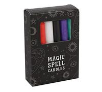 Green Tree Mixed Colour Spell Candles Pack of 12, Unscented