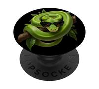 Green Tree Python Lover Reptile Keeper Pet Owner Snake PopSockets Adhesive PopGrip