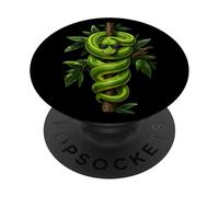 Green Tree Python Lover Reptile Keeper Pet Owner Snake PopSockets Adhesive PopGrip
