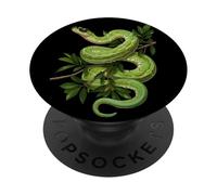Green Tree Python Lover Reptile Keeper Pet Owner Snake PopSockets Adhesive PopGrip