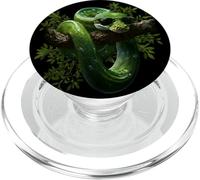 Green Tree Python Lover Reptile Keeper Pet Owner Snake PopSockets PopGrip for MagSafe