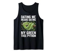 Green Tree Python Owner Dating Snake Lover Men and Women Tank Top
