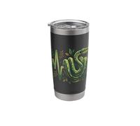 Green Tree Python Owner Heartbeat Snake Lover Heart Beat Stainless Steel Insulated Tumbler