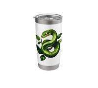 Green Tree Python Owner Reptiles for Snake Lover Stainless Steel Insulated Tumbler