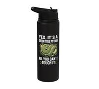 Green Tree Python Owner Reptiles Snake Lover Men and Women Stainless Steel Insulated Water Bottle