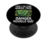 Green Tree Python Owner Snake Lover Danger Noodle Guy Men PopSockets Adhesive PopGrip
