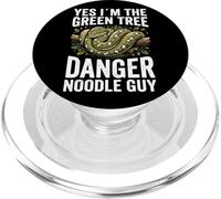 Green Tree Python Owner Snake Lover Danger Noodle Guy Men PopSockets PopGrip for MagSafe