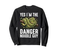 Green Tree Python Owner Snake Lover Danger Noodle Guy Men Sweatshirt