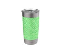 Green Trellis Preppy Chinoiserie Trellis Pattern Stainless Steel Insulated Tumbler