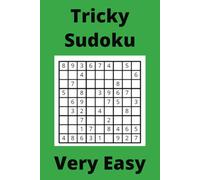Green Tricky Sudoku Book, 9x9 Puzzles, 200 Pages, 6x9, Very Easy