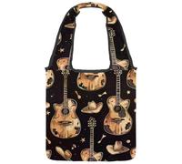 Green Tropical Forest Background Canvas Tote Bag for Women, Medium Reusable Grocery Totes Washable and Eco-friendly