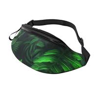 Green Tropical Jungle Plant Fanny Pack for Men Women Crossbody Waist Bag Waterproof Sports Belt Bag Outdoor Hip Pack