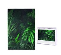 Green Tropical Jungle Plant Jigsaw Puzzle for Adults Challenging Wooden Puzzles 1000 Pieces Personalized Photo Puzzle Picture Jigsaws Custom Jigsaw Puzzles for Birthday