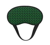 Green Tropical Plant Print Soft Washable Eye Masks for Cover Nap Light Blocking for Night Shift Sleep Aid