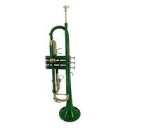 Green Trumpet Colorful Gold Key Brass Trumpet B Flat Trumpeta With 7C Trumpet Mouthpiece Accessories