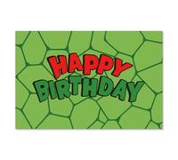 Green Turtle Birthday Party Backdrop, Turtle Theme Photo Backdrop Banner Sign Happy Birthday Wall Posters for Kids Girls Boys Party Decorations Supplies, 4.92x3.28ft