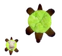 Green Turtle Snuggle Cave Pet Bed, Plush Donut Cat Bed for Winter with Thick Warm Filling, Velvet Soft Washable Dog Be d with Non-Slip Bottom, Cuddler Be d for Small Medium Dogs & Cats