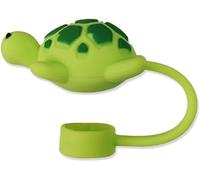 Green Turtle Straw Cap Straw Cover for Stanley Cup, 10mm Silicone Straw Covers Cap for Stanley Cup Accessories, Cute Straw Topper for Tumblers, Straw Cap Stopper for Reusable Straws Tip Lids，Straw
